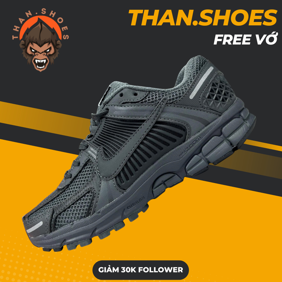 Giày Sneaker Thể Thao 𝓥𝓸𝓶𝓮𝓻𝓸 5 Triple Black Full Đen - Than.Shoes