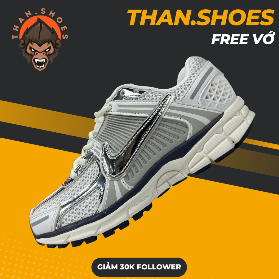 Giày Sneaker Thể Thao 𝓥𝓸𝓶𝓮𝓻𝓸 5 Photon Dust Metallic Trắng Bạc - Than.Shoes