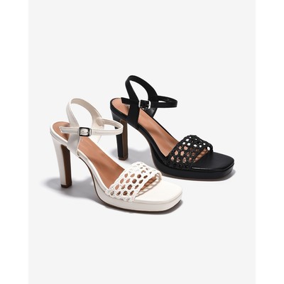 [Mẫu mới] Sandal Cao Gót Zucia Platform Quai Đan Lưới - STHA8