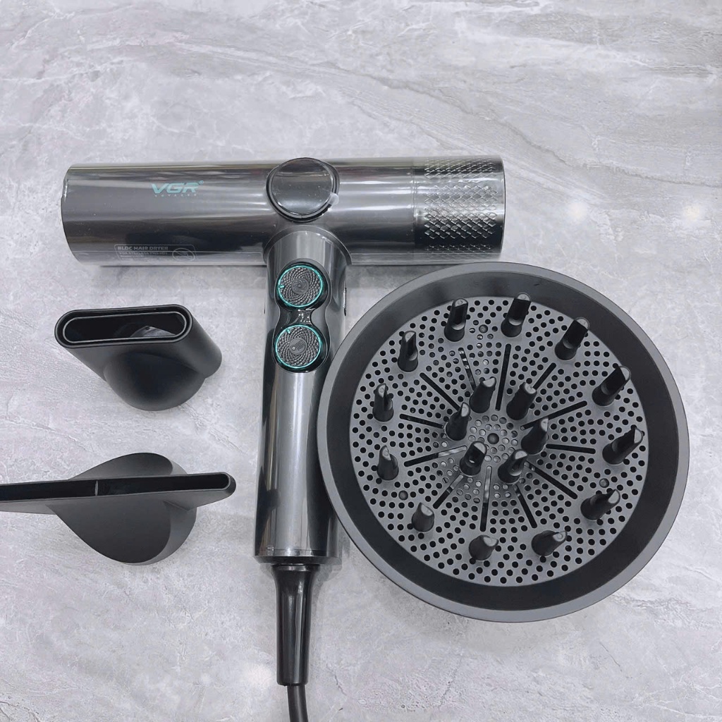 Máy Sấy Tóc VGR 401 Hiển Thị Nhiệt Độ Công Nghệ Sấy Ion Âm Negative Ionic Hair Dryer - TA5301
