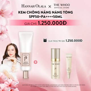  Hannah Olala x Whoo x Kem chống nắng nâng tông Whoo Gongjinhyang Seol Radiant White Tone Up SunscreenSPF50+PA++++50ml 