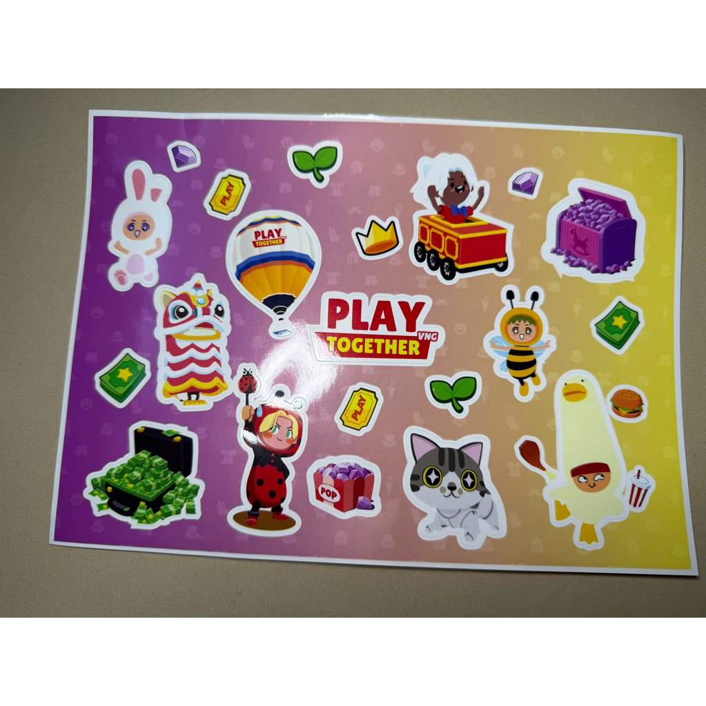 Stickers Set Play Together VNG Cực Chất