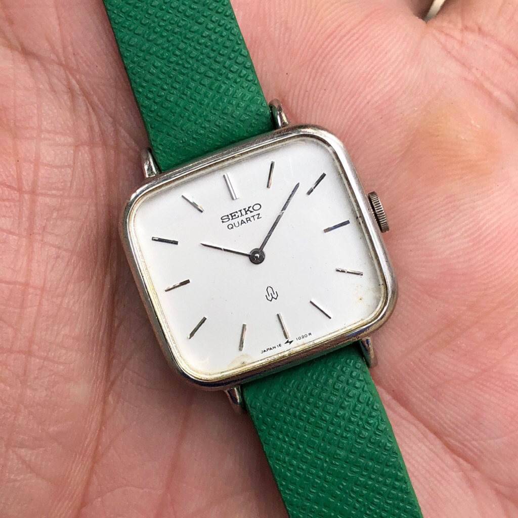 Đồng hồ Nữ SEIKO tank PDP cao cấp, dây thay mới