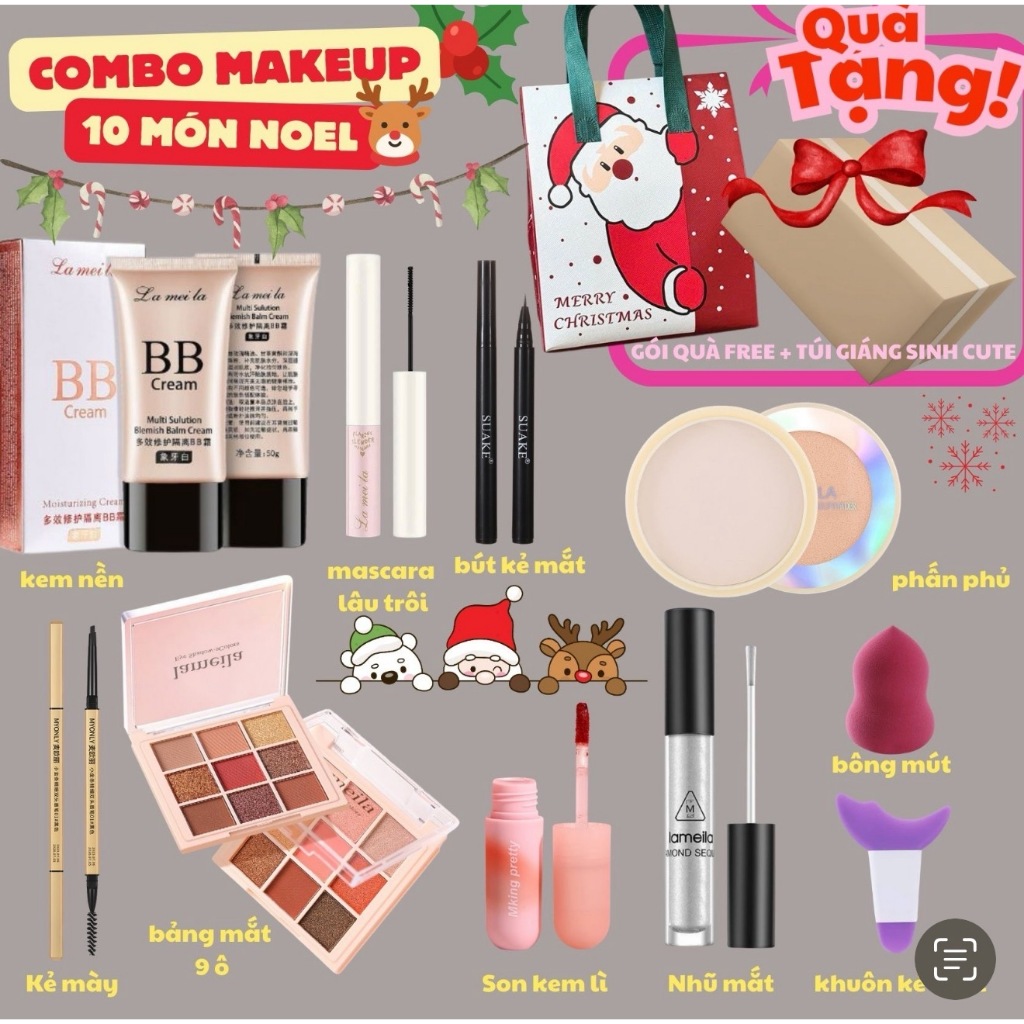 Bộ Mỹ Phẩm Trang Điểm Makeup Cá Nhân Dự Tiệc Cho Nữ - Nội Địa Trung Giá Rẻ - Full Set tiện lợi,