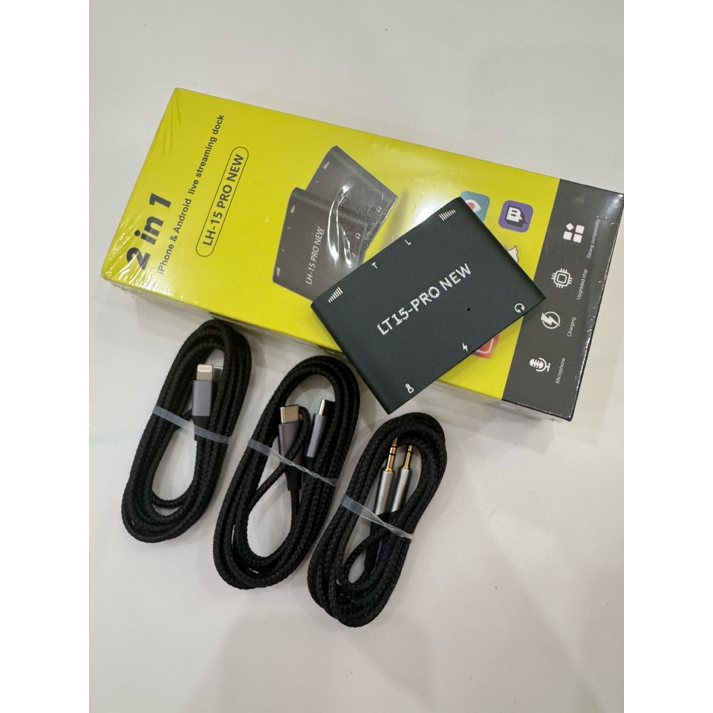 Box Live stereo LT15 PRO dùng Live cho cả quả táo và dòng typeC. Bảo hành 6 tháng ạ