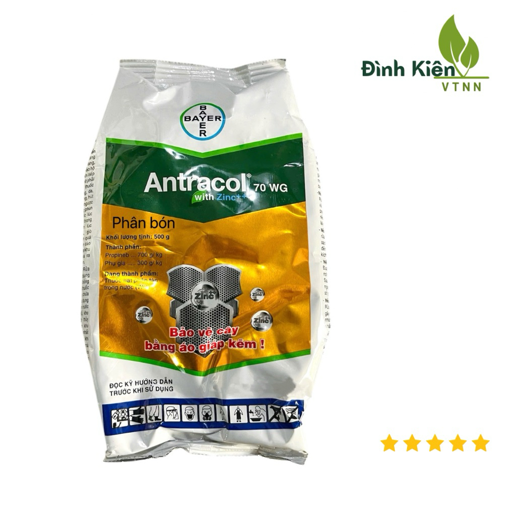 ANTRACOL 70WG (Gói 500g). Chính Hãng Bayer. Bảo vệ cây trồng. Sử dụng 50g/bình25lít