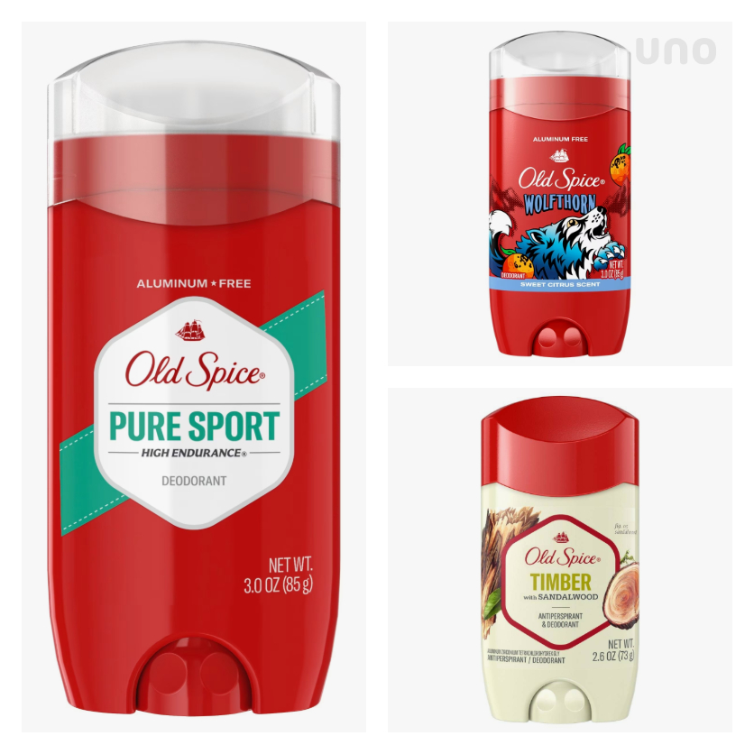 Sáp khử mùi Old Spice Pure Sport 68g/85g - Lăn nách nam Old Spice Fiji/Bearglove/Wolfthorn/Timber 73