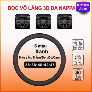 Đủ sire 36-45 Bọc Vô Lăng Ô Tô 3D Da Nappa Cao Cấp Siêu Mỏng Thiết Kế Kiểu Dáng Lỗ Thoát Khí