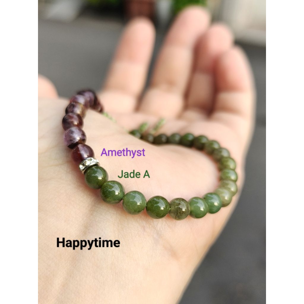 sgn2512125 Vòng Tay Handmade đá thiên nhiên Happytime, kiểm định Liulab