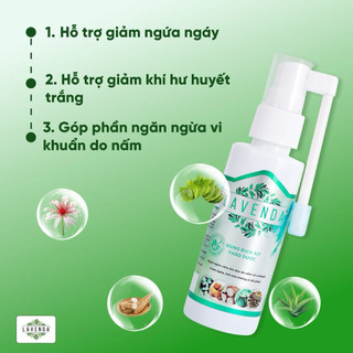 Dung dịch xịt Lavenda hỗ trợ giảm khí hư, nấm ngứa , mùi hôi