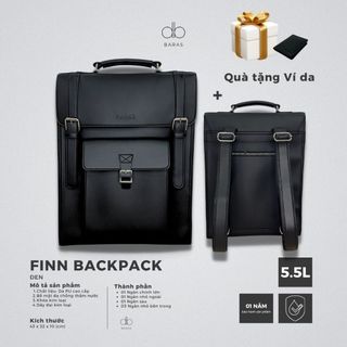  Balo da thời trang nam nữ Finn Backpack - BARAS VIETNAM - Balo da nam 