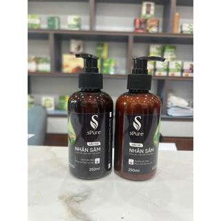 (Hàng Công Ty) Dầu gội/xả nhân sâm Spure 250ml