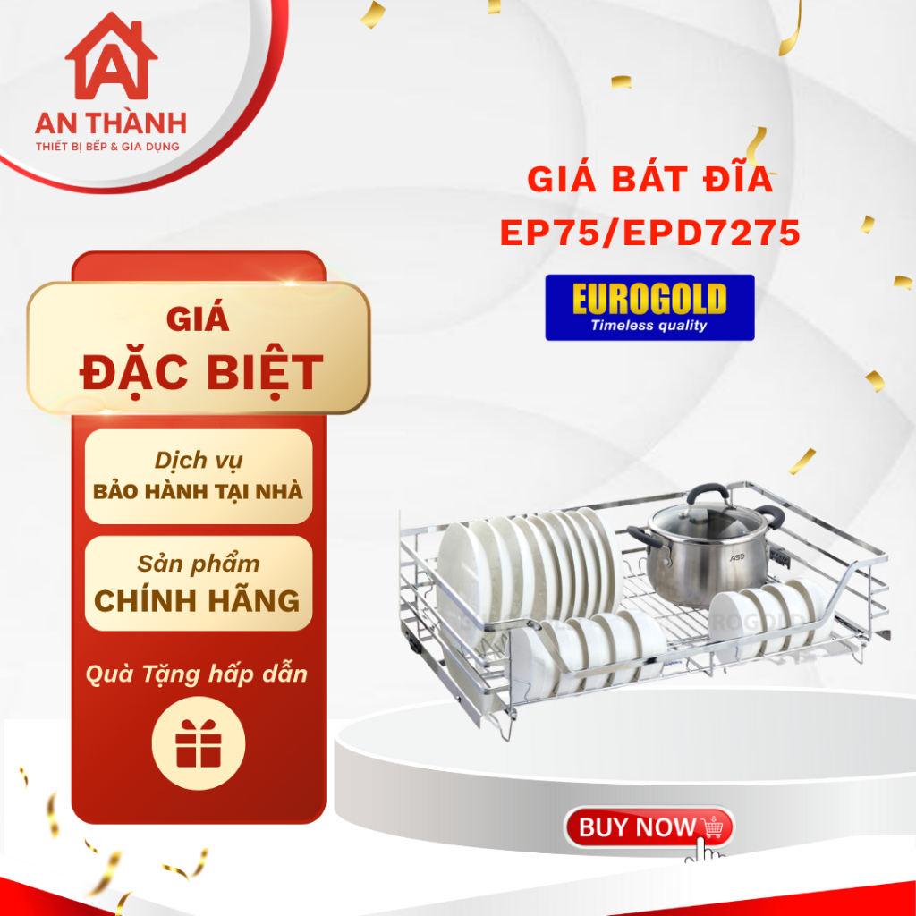 Giá Bát Đĩa Inox Eurogold EP75/EPD7275 – Lựa Chọn Thông Minh Cho Nhà Bếp Tiện Nghi