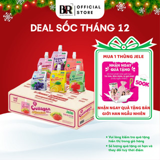   TẶNG QUÀ ĐỘC QUYỀN  Thùng 36 Gói Nước Ép Trái Cây Thạch Bổ Sung Vitamin Jele Beautie Gói 150g -Nạp Năng Lượng Ngay 