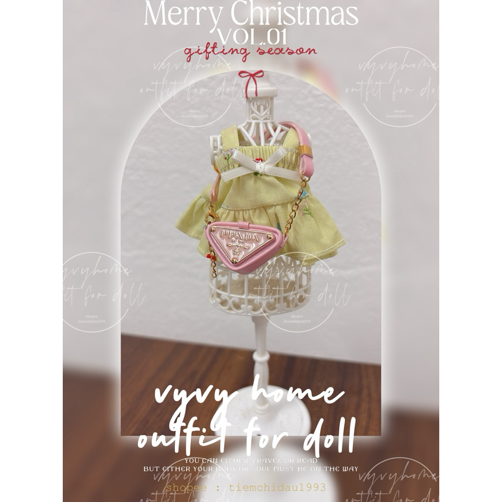 [Phụ Kiện Búp Bê] 🧸 Túi Xách Size 5in ~ bag for doll 13cm 🌸🌼🌸🌼