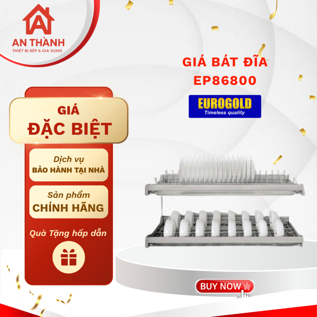 Giá Để Bát Đĩa Eurogold EP86800 - Thiết Kế Thẩm Mỹ Đem Lại Sự Sang Trọng