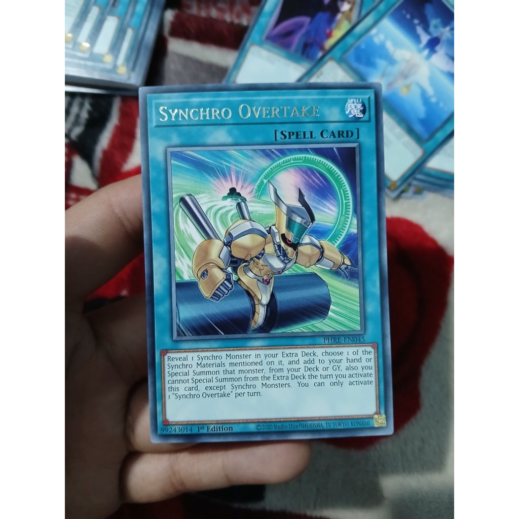 [Yugioh Biên Hòa Store] 1 lá thẻ bài PHRE-EN045 Synchro Overtake : Rare 1st