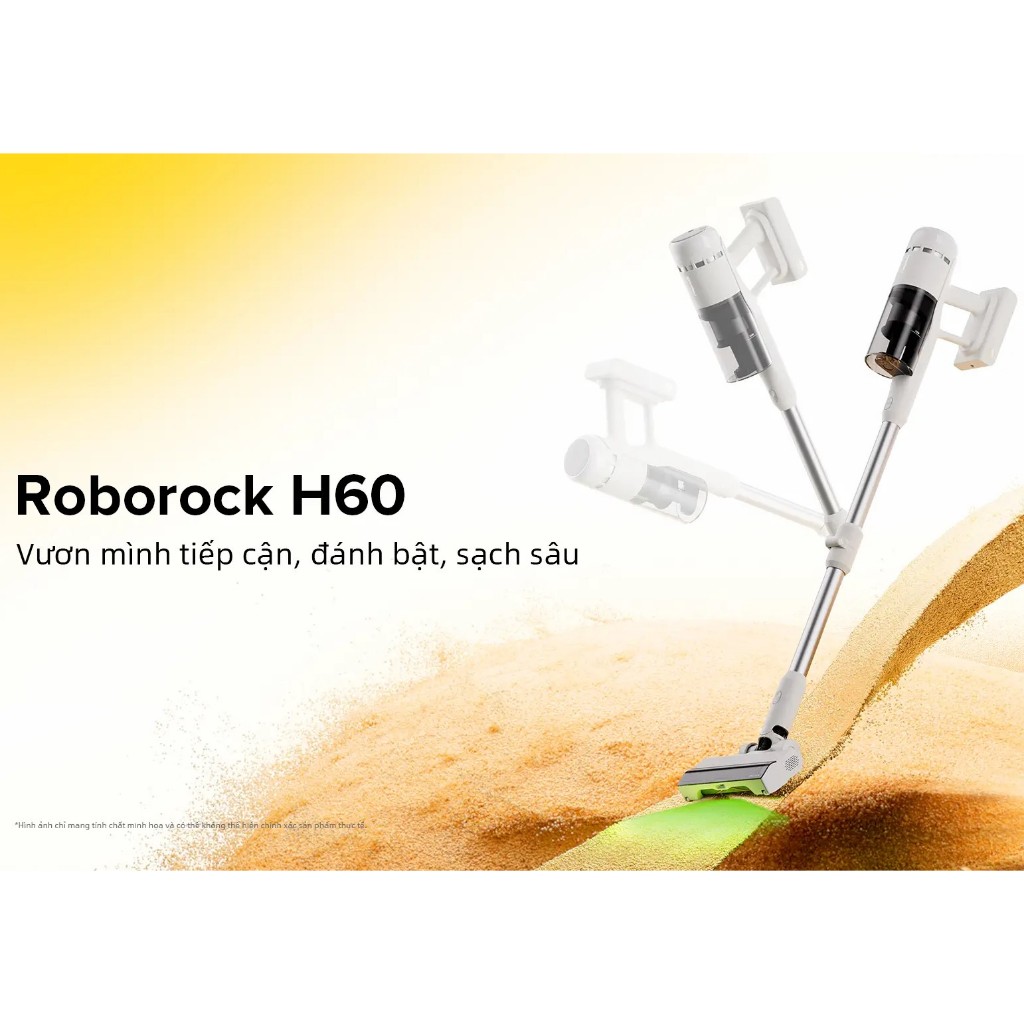 [ROBOROCK] Roborock H60 máy hút bụi cầm tay không dây cao cấp - Bộ lọc 5 lớp - Bh 2 năm
