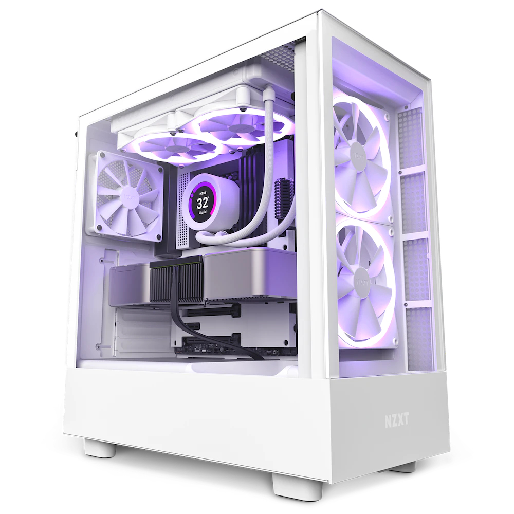 Case máy tính NZXT H5 Elite White (CC-H51EW-01)