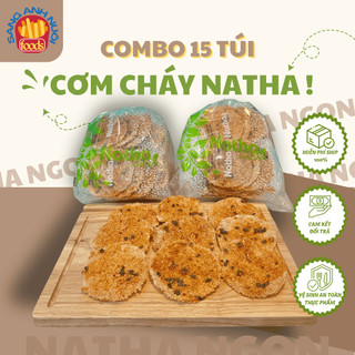 Cơm Cháy Mắm Hành Natha | Combo 10/15 Gói | Giòn Rụm – Mắm Thơm Vừa Vị – Ăn Là Ghiền