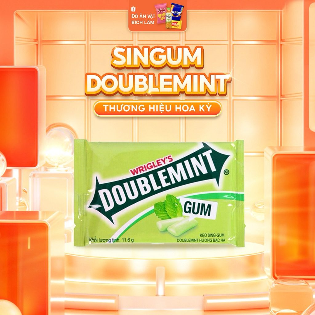 Singum Doublemint | Singum  Mỹ | Chewymint | Không đường
