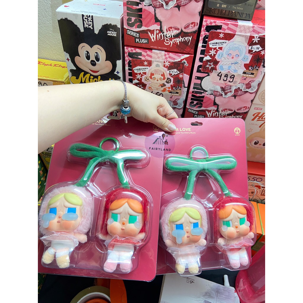 [CHÍNH HÃNG 100%] CRYBABY Crying For Love Series-Vinyl Plush Hanging Card (Love You Cherry Much)