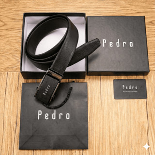   Fullbox + Túi giấy  Thắt lưng nam Pedro da cao cấp Dây nịt phong cách hàn quốc sang trọng đẳng cấp khóa tự động 