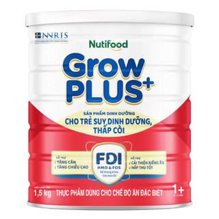 Sữa bột NutiFood Growplus đỏ 1.5kg (các độ tuổi)