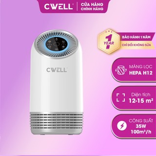  Máy lọc không khí CWELL Air Purifier AP01 lọc bụi mịn 3 cấp độ gió không ồn bộ lọc H12 HEPA 