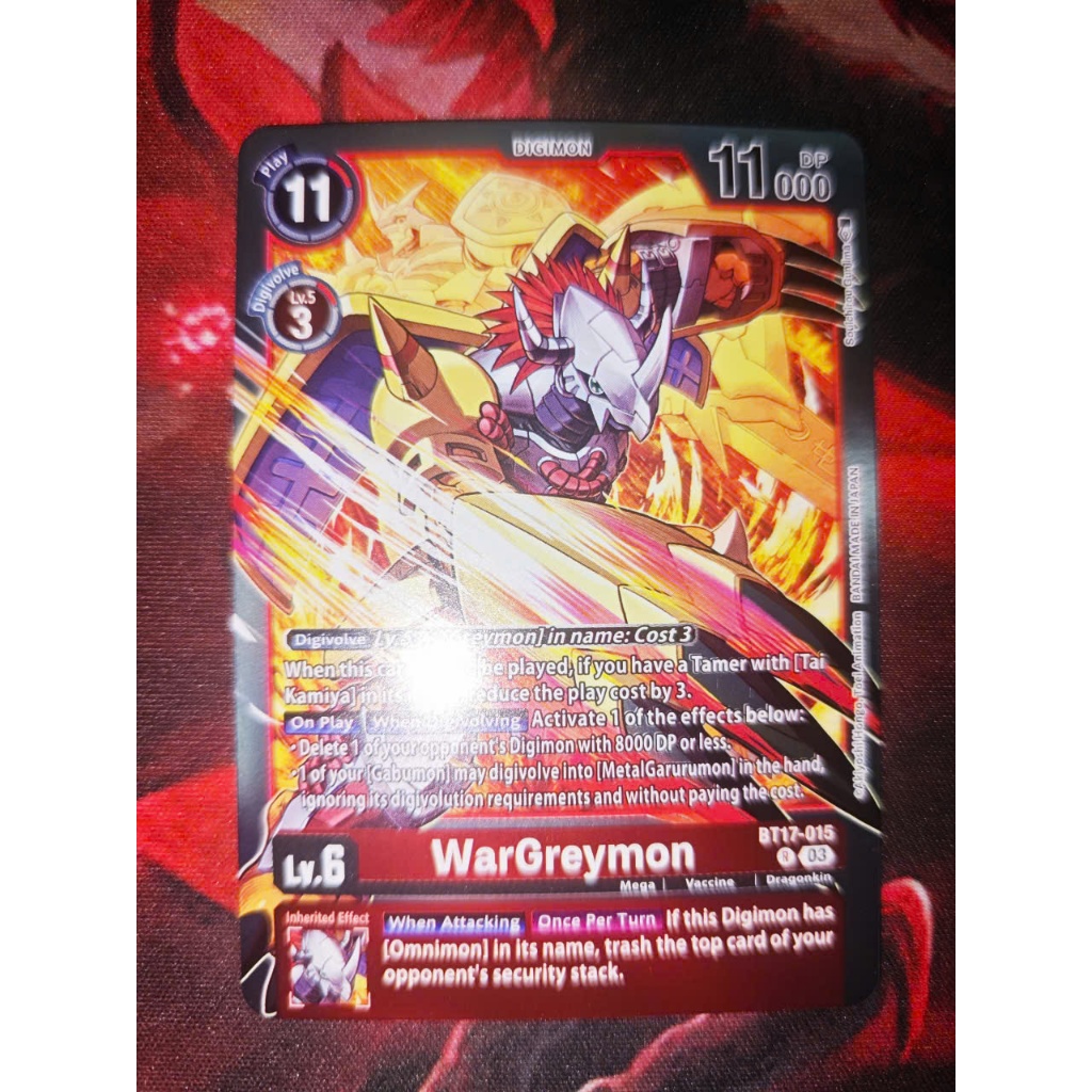 Thẻ bài Digimon - TCG - BT17-015 / Wargreymon