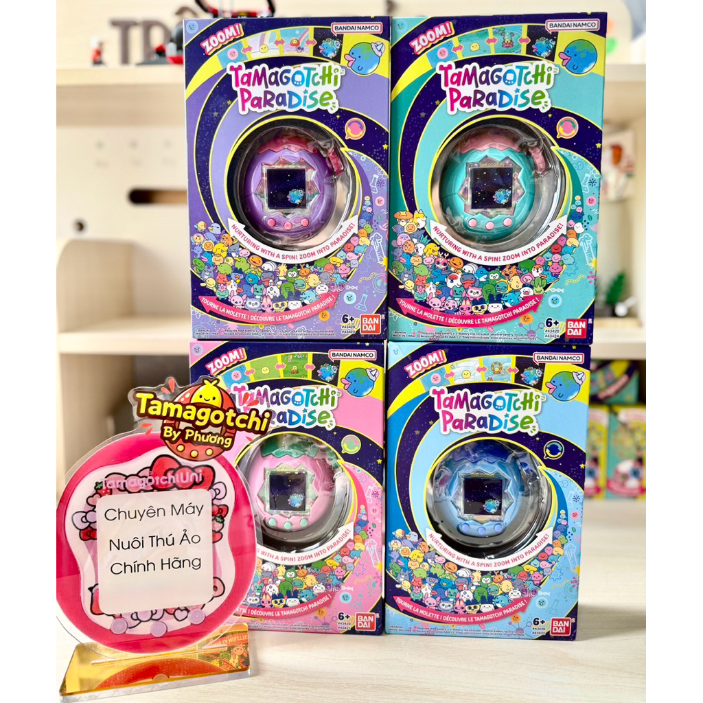 Máy nuôi thú ảo Tamagotchi Paradise US Newseal tặng dán màn hình, dán knob, pin