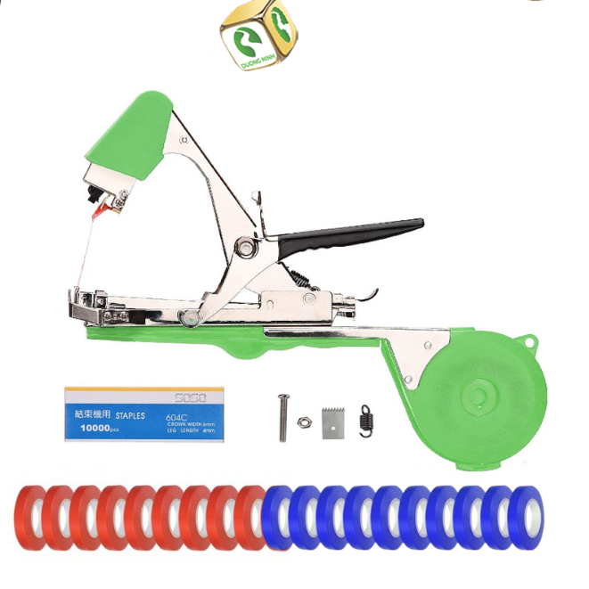 Kìm Buộc cành Chanh dây, Bộ buộc Cành Tự Động Dương Ninh, ( 1máy buộc +10 cuộn dây + 1 hộp ghim) - DC-SK5-ABS