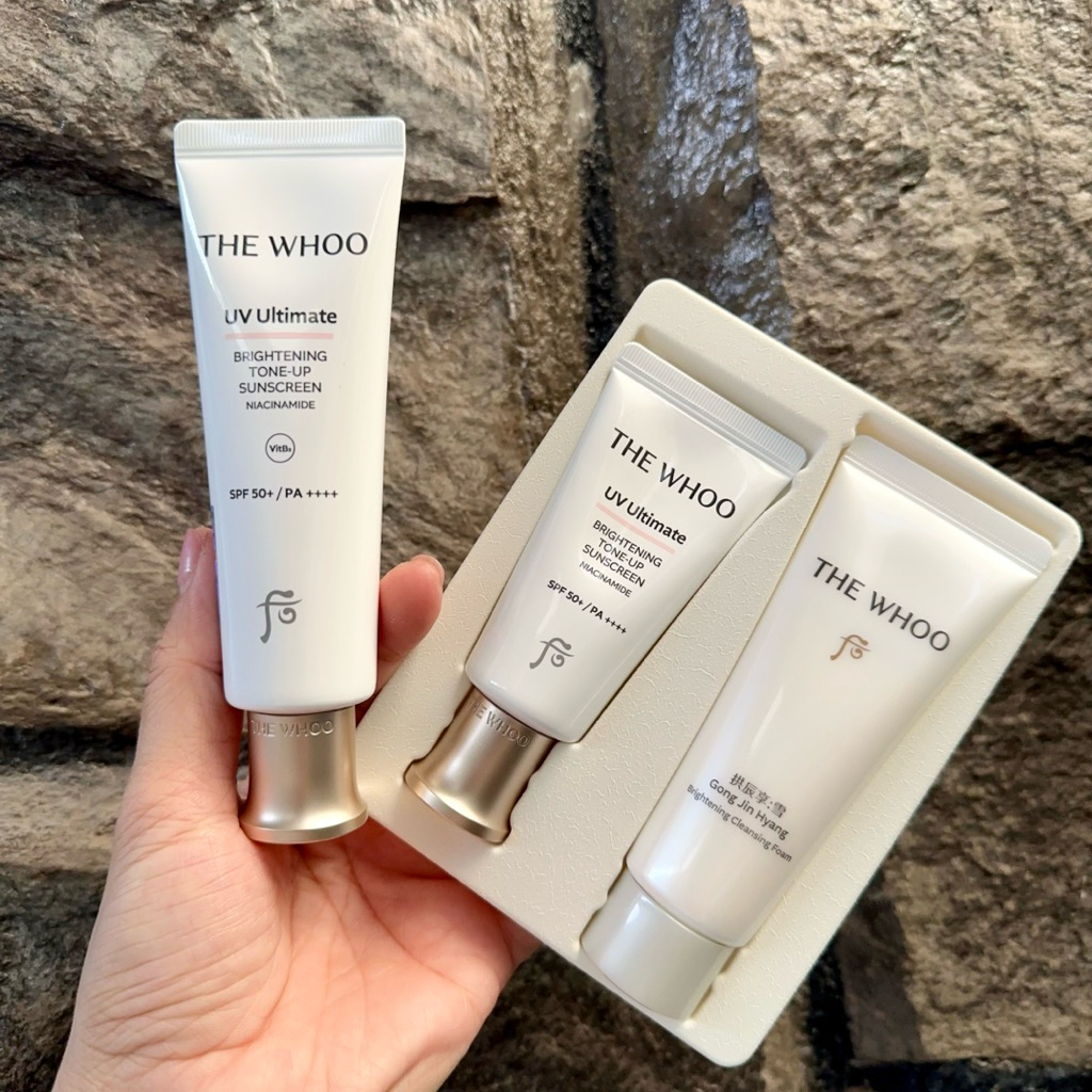 (Tem LG ViNa) Kem chống nắng nâng tone THE WHOO UV Ultimate Brightening Tone-Up Sunscreen SPF50+ / P