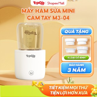  Máy hâm sữa di động cầm tay T1-01   M3-04 Topgiakids máy hâm cao cấp kèm 4 cổ nối tiện lợi bảo hành 3 năm 