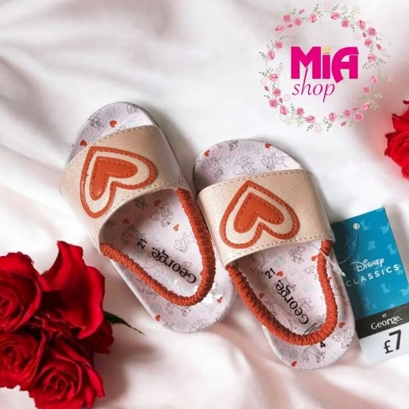 Dép quai hậu bé gái trái tim đỏ George UK