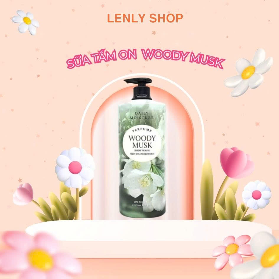 Sữa Tắm On The Body Perfume 1100ml Woody Musk hương gỗ ấm áp cảm giác thư giãn