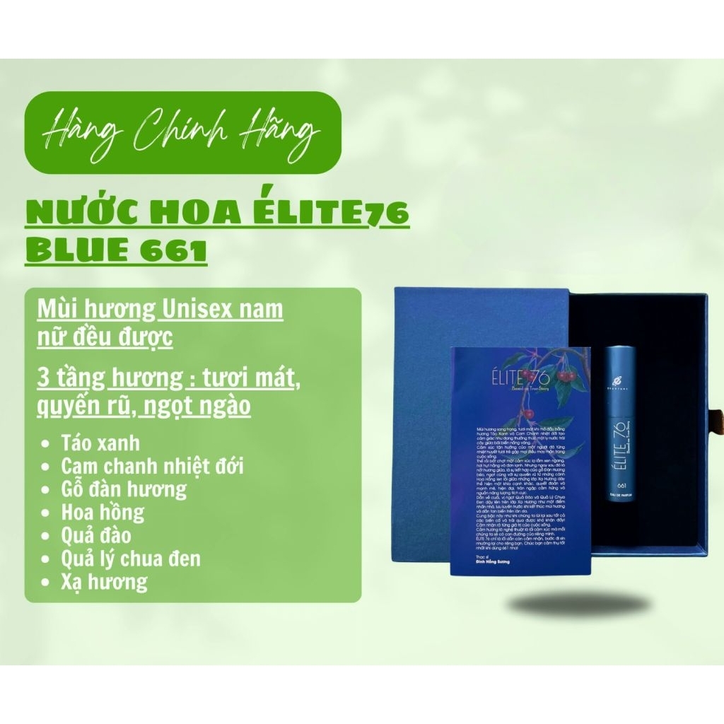 NƯỚC HOA ELITE 76 - BLUE 661 MÁT MẺ UNISEX
