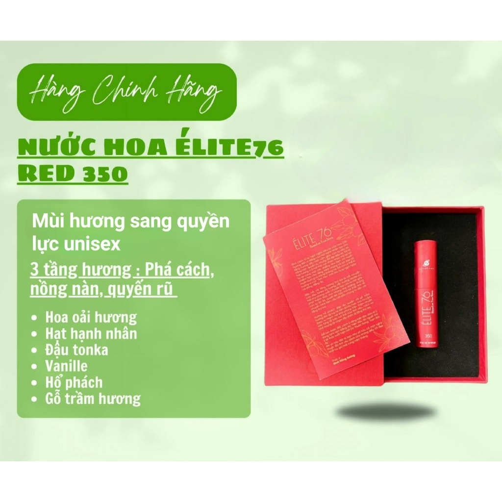 NƯỚC HOA ELITE-76 - RED 350 sang trọng UNISEX