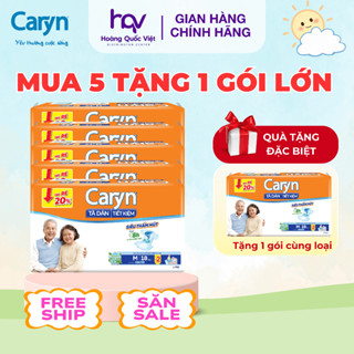 [MUA 5 TẶNG 1] Tã Dán Người Già Caryn Chính Hãng Bỉm Caryn Cam Tiết Kiệm Dành Cho Người Không Đi Lại Được Size M L
