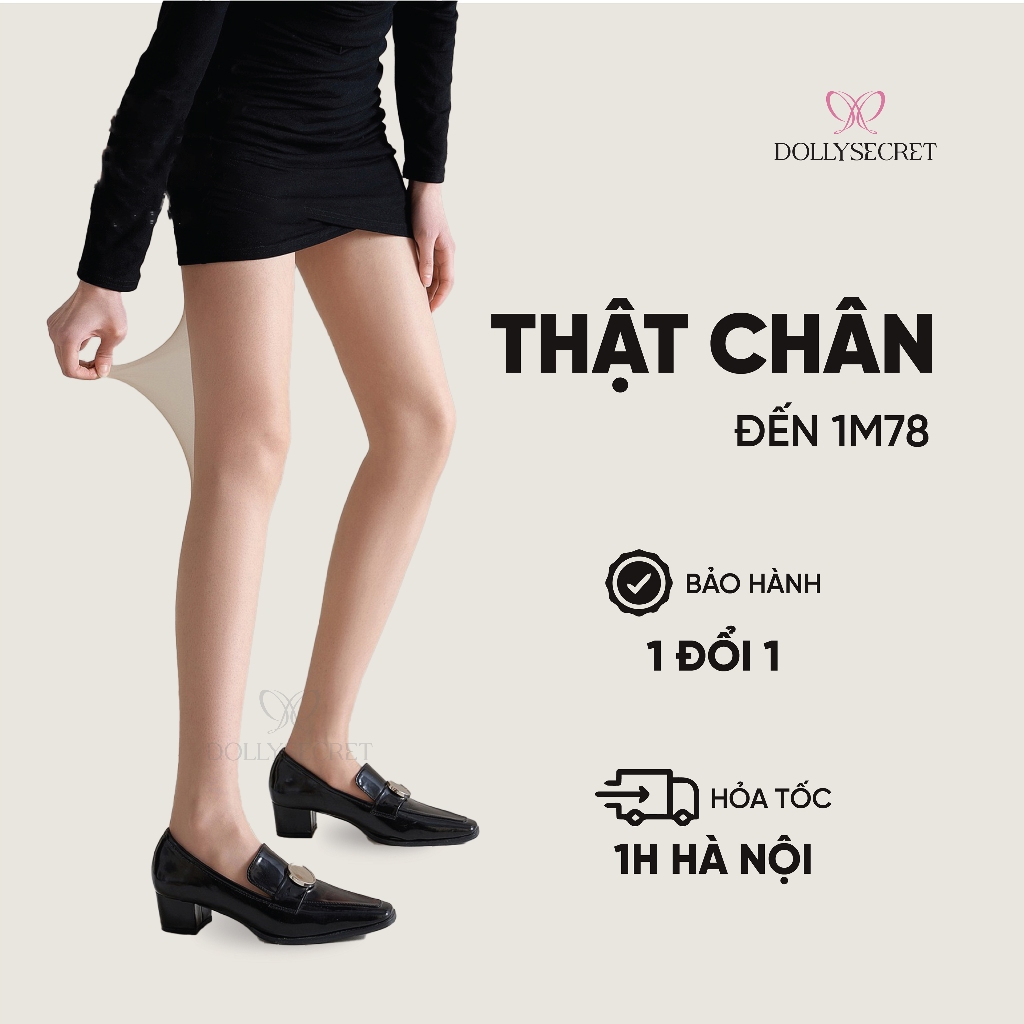 (1m65-1m78) Quần Tất Chân Dài Co Dãn DOLLY SECRET Cạp Đùi Thật Chân T47