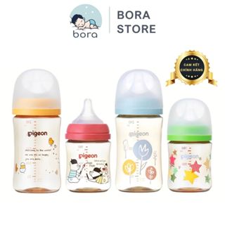  Bình sữa Pigeon PPSU Plus 160 240ml Thế hệ III được chọn núm SS-3L  Cam kết chính hãng  