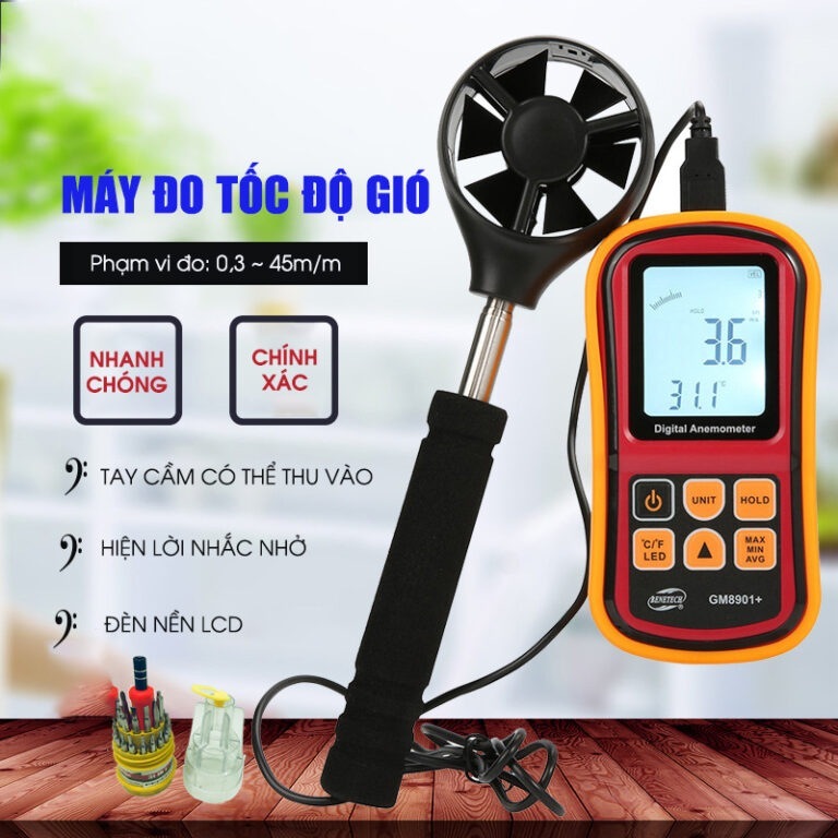 Máy Đo Tốc Độ Gió Benetech GM8901+