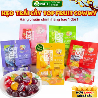  【Hàng Chính Hãng Kẹo Dẻo Top Fruit COWWY Nhân Trái Cây Tươi 280g – Kẹo Dẻo Ngon Hàng Chuẩn Ngon 