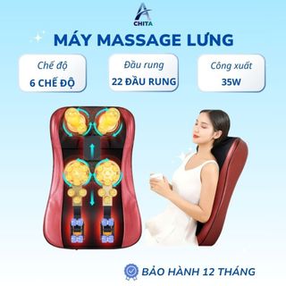  Máy massage lưng và cột sống ACHITA  M24  đầu giúp thư giãn giảm đau mỏi bảo hành 12 tháng 