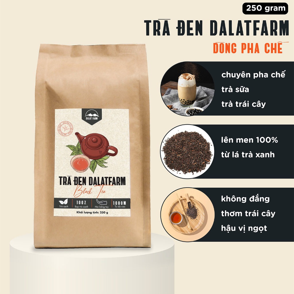 Trà Đen (Hồng Trà) Dalat Farm - Túi 250Gr