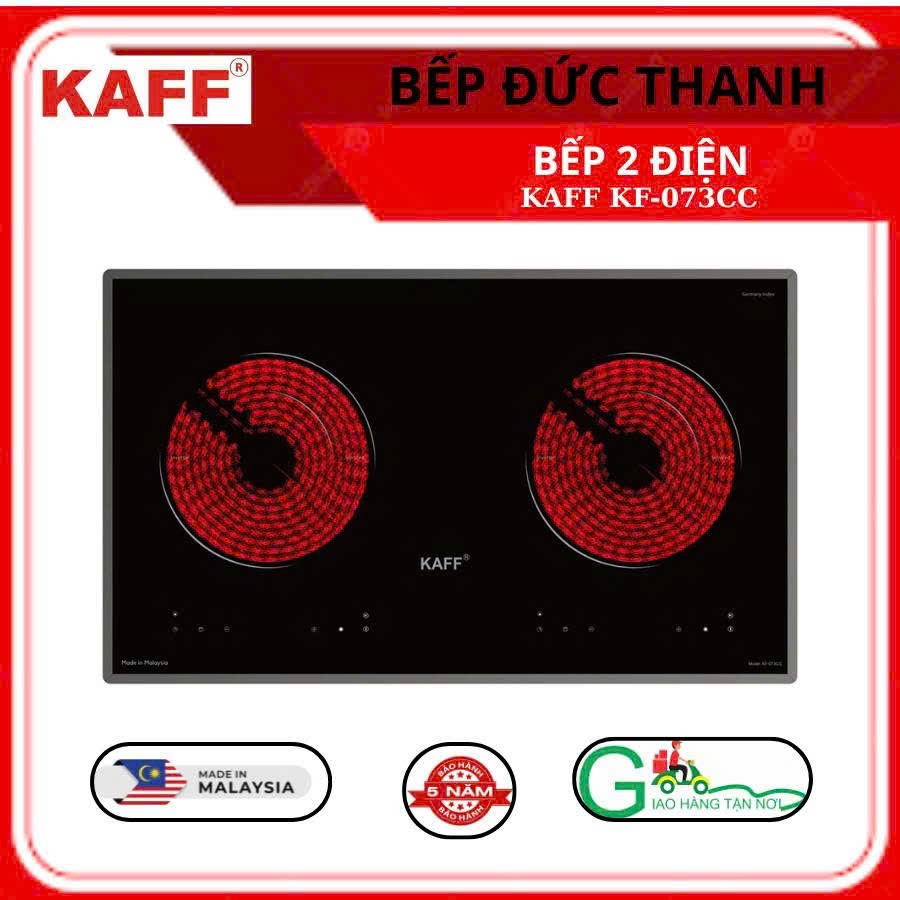 Bếp Điện KAFF KF-073CC Nấu Các Loại Nồi, Bảo Hành 5 Năm