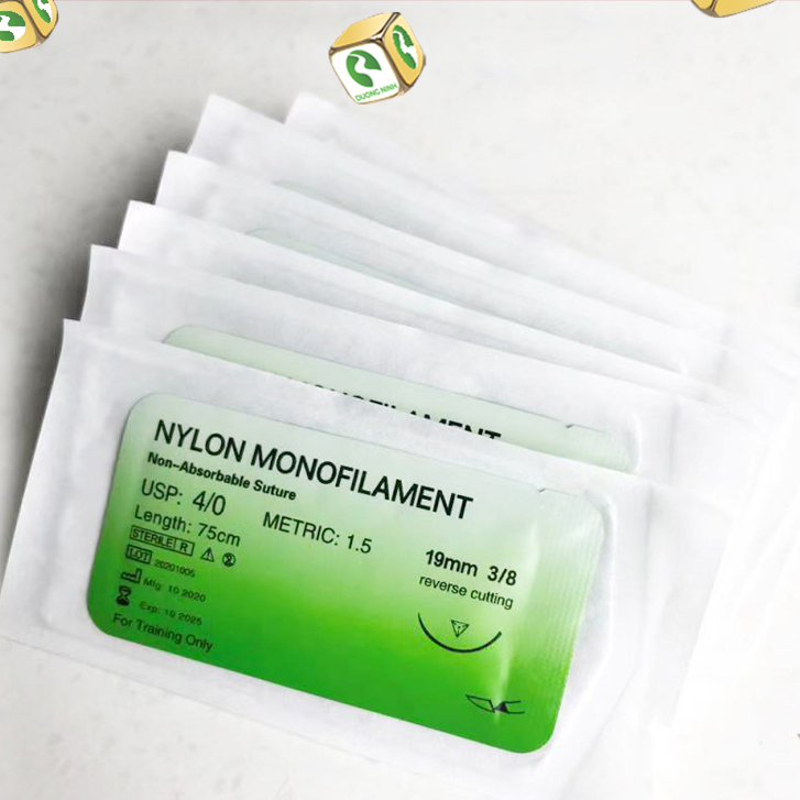 Chỉ phẫu thuật Nylon Dương Ninh (3/0, 4/0, 5/0, 6/0, 7/0) CK92