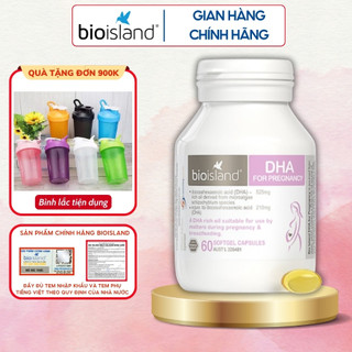  Combo cho bà bầu DHA và Canxi hữu cơ Bio Island bổ sung dinh dưỡng cho mẹ bầu và sau sinh giúp mẹ khỏe bé thông minh 
