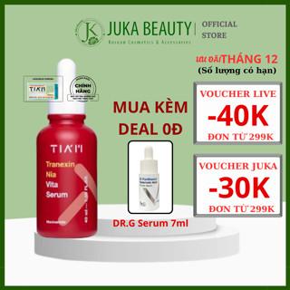   CÔNG TY  Tinh chất Dưỡng Trắng Mờ Thâm Dành Cho Da Dầu Mụn Tiam Tranexin Nia Vita Serum 40ml 