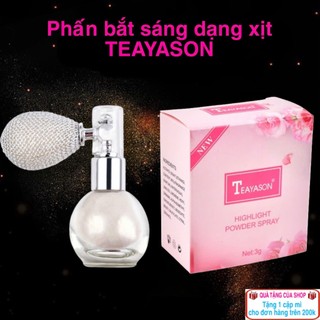  Phấn bắt sáng TEAYASON dạng xịt với màu nhũ kim tuyến dùng làm nhũ mắt hoặc làm sáng tông màu da 